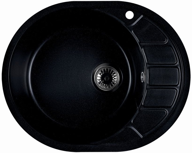 

Кухонная мойка Marblan Ovata L (оникс,с сифоном)