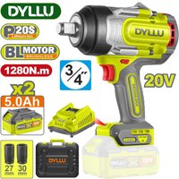 Гайковерт Dyllu DTCD1B128 (с 2-мя АКБ, кейс)