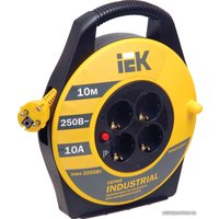 Удлинитель на катушке IEK УК10 WKP14-10-04-10 (10 м, желтый)