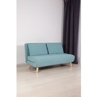 Диван DiArt Элли 1400 (велюр Selfie aquamarine/ножки светлые)