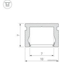 Алюминиевый профиль Arlight PIK-1007-2000 Anod в Орше