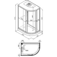 Душевая кабина Triton Коралл А 120x80 L