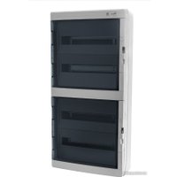 Бокс пластиковый Elektro-Plast GALANT 4x18M, N/PE 8x 10x16+10x10mm2, 2x дымчатых пласт. двери, светло-серый RAL7035, 878x432x160mm, IP65