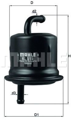 

Топливный фильтр Mahle Knecht KL515