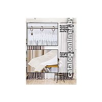 Комплект штор Модный текстиль Блэкаут рогожка димаут 112MT391028 2.5x2 (серо-пурпурный)