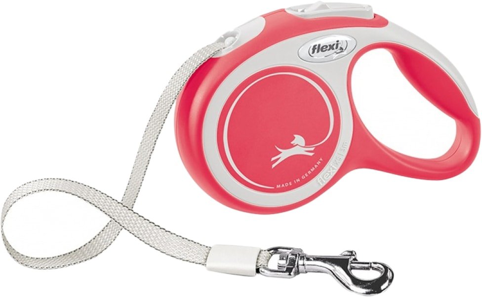

Поводок-рулетка Flexi New Comfort S Tape 5 м (красный)