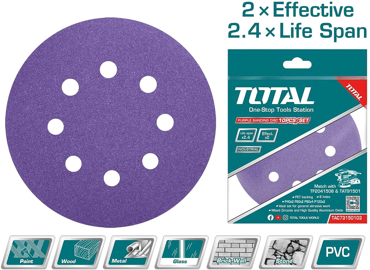 

Набор шлифкругов Total TAC73150103 (10 шт)