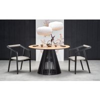 Кухонный стол Halmar Miyaki 120 (дуб натуральный/черный)