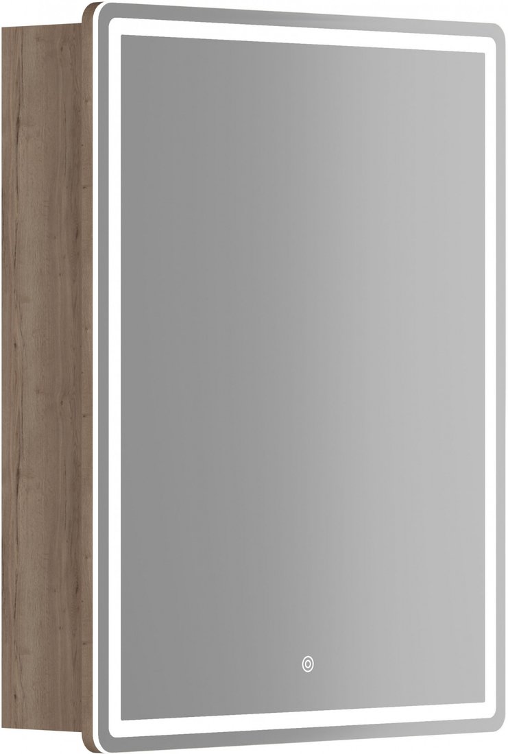 Sancos Шкаф с зеркалом Mirror MI60EG (с LED подсветкой, дуб галифакс натуральный)