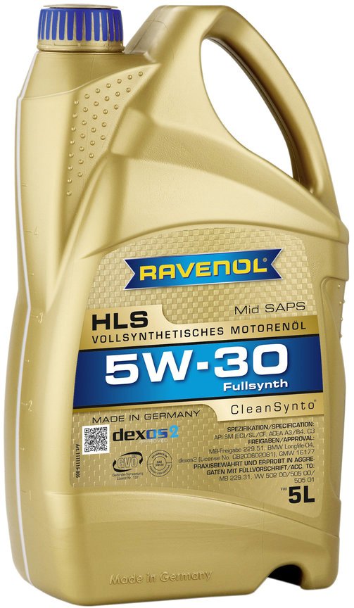 

Моторное масло Ravenol HLS 5W-30 5л