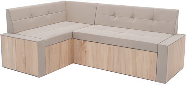 

Угловой диван Мебель-АРС Таллин левый 190x120 (бархат, бежевый Star Velvet 6 Light Beige)
