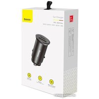 Автомобильное зарядное Baseus Circular Metal A+C 30W PPS Car Charger CCALL-BS01 (черный)