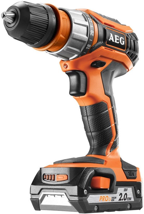 

Дрель-шуруповерт AEG Powertools BS 18 C2X LI-202C 4935459423 (с 2-мя АКБ)