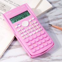 Инженерный калькулятор Deli D82MS (розовый)