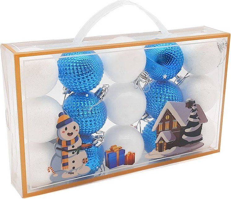 Елочная игрушка MonAmi Новогодний Микс ST23-6131 (15 шт)
