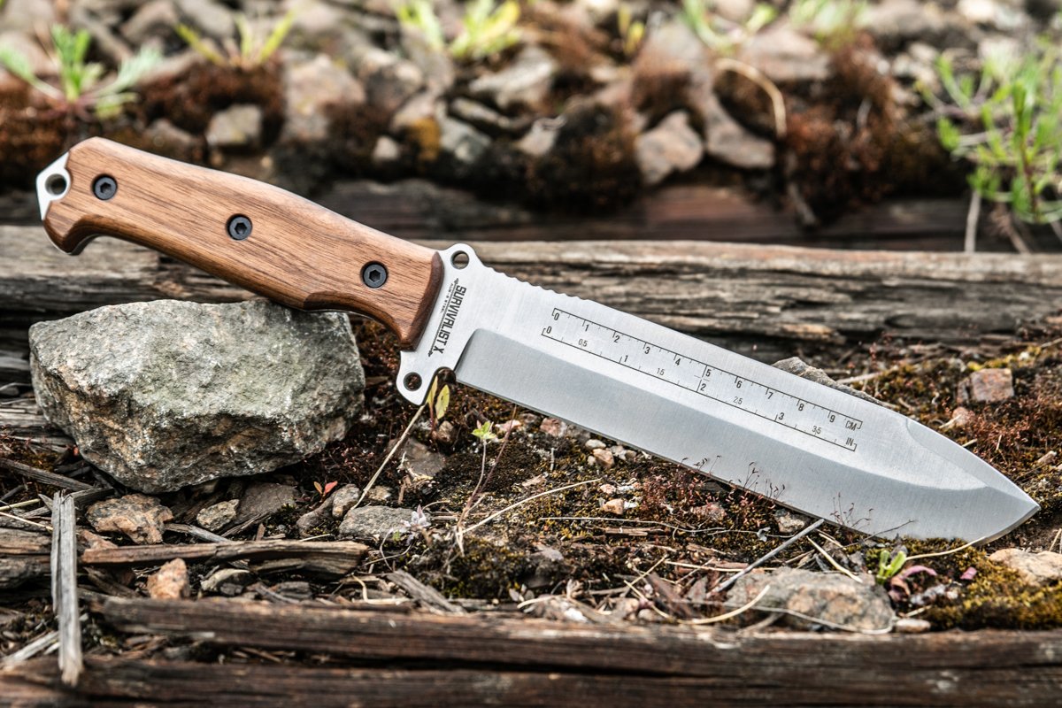 

Нож Kizlyar Supreme Survivalist X AUS-8 StoneWash Орех