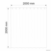 Шторка-занавеска для ванны Wasserkraft Isen SC-40202