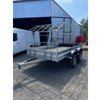 Двухосный прицеп AvtoS A40U2B (4000x2000x300, R16, ресс. 3302 ГАЗ-2лист, тент 800мм)