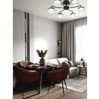 Люстра средней высоты Aitin Pro X80051/6 (черный)