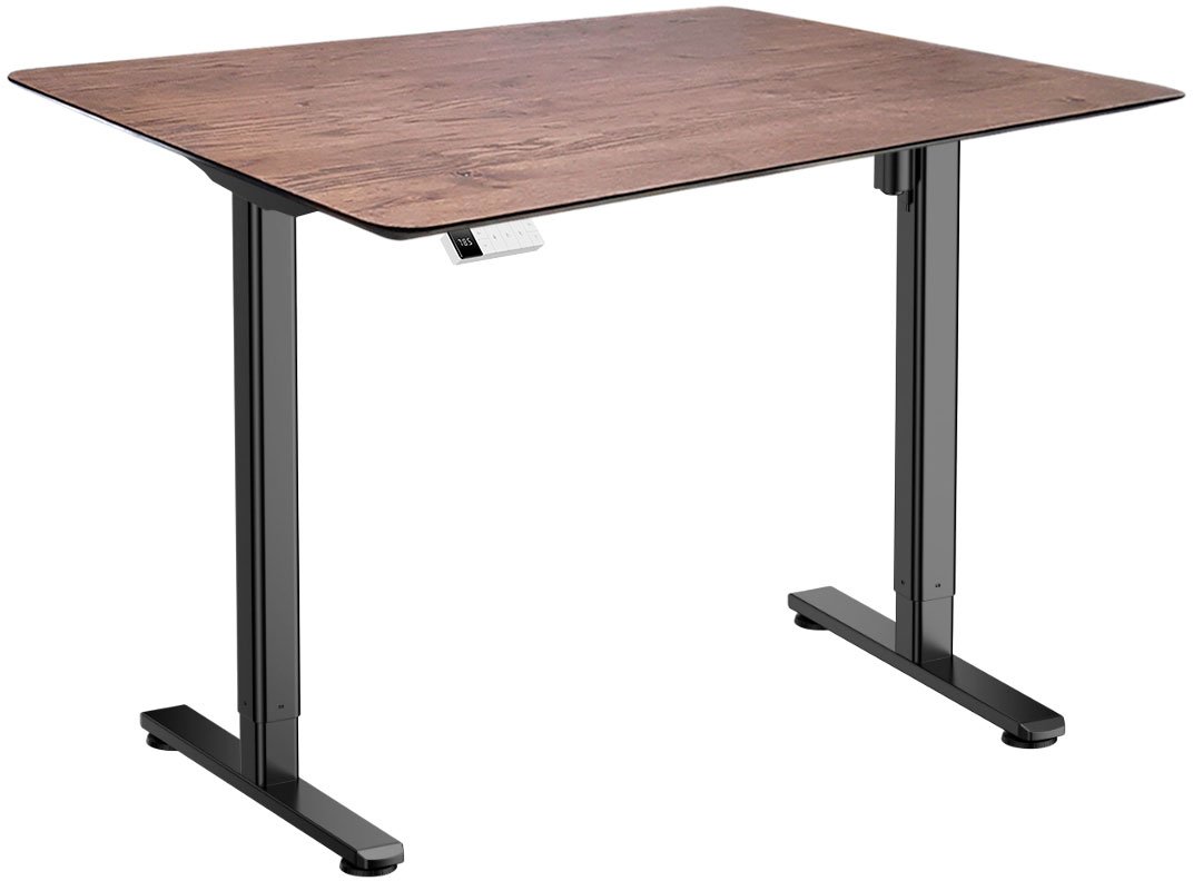 

Стол для работы стоя ErgoSmart Wooden Electric Desk Slim 1300х750х27 мм (скошенный край, дуб мореный/черный)