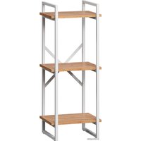 Стеллаж LoftyHome Бервин Рант 40 1627353 (дуб/белый)