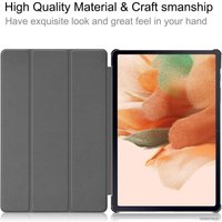 Чехол для планшета JFK Smart Case для Samsung Galaxy Tab S7 FE/ Tab S7 Plus/ Tab S8 Plus (серый)