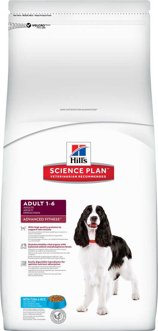 

Сухой корм для собак Hill's Science Plan Canine Adult Advanced Fitness с Тунцом и Рисом 12кг