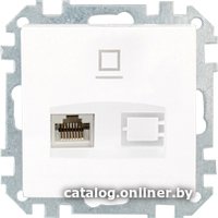 Розетка компьютерная Bylectrica Стиль РК18-007 (белый)