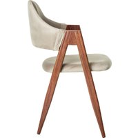 Стул с подлокотниками Mio Tesoro Луна DC-048A (велюр бежевый/коричневый) в Бресте