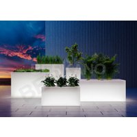 Кашпо Berkano Cubric 30*80 DB (песочный гранит)