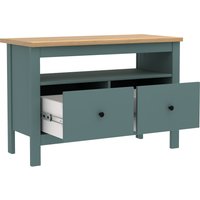 Тумба Mio Tesoro Сага 2 ящика 2.08.03.080.16 (темно-бирюзовый/ясень)