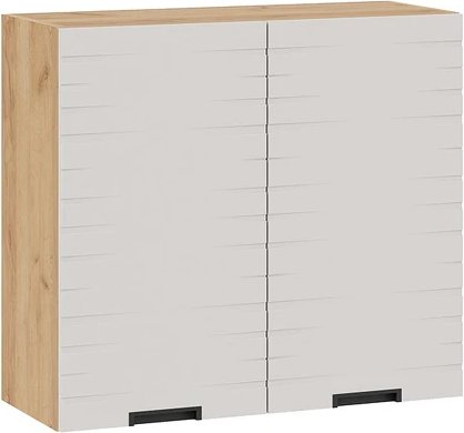 

Шкаф навесной Трия Гренада 1В8 с двумя дверями (дуб крафт золотой/холст мокко)