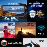 Телефон Cubot KingKong X 12GB/256GB (черный)