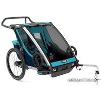 Детский велоприцеп Thule Chariot Cross 2 (Thule Blue/Poseidon)