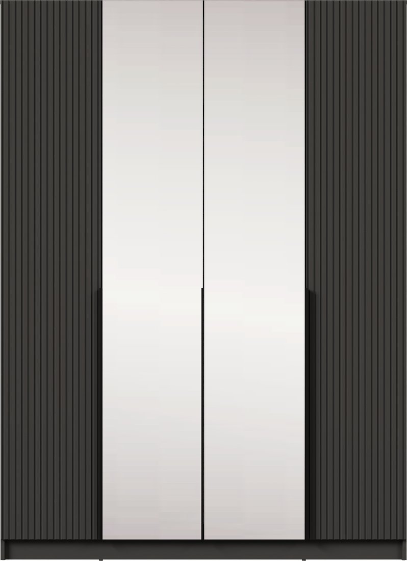 Шкаф распашной Black Red White SZF2D2L (графит/графит)