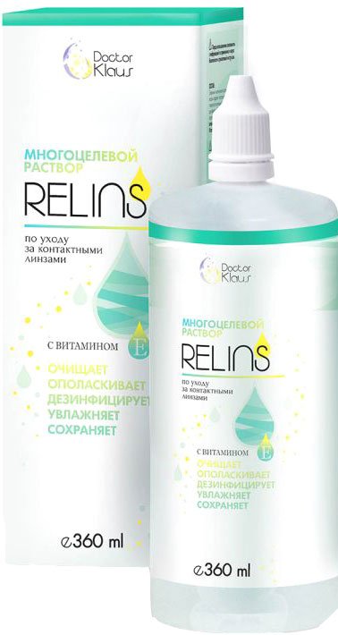 

Раствор для линз Doctor Klaus Relins 360мл