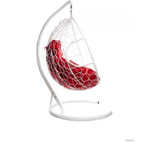 Подвесное кресло M-Group Для двоих 11450106 (белый ротанг/красная подушка)