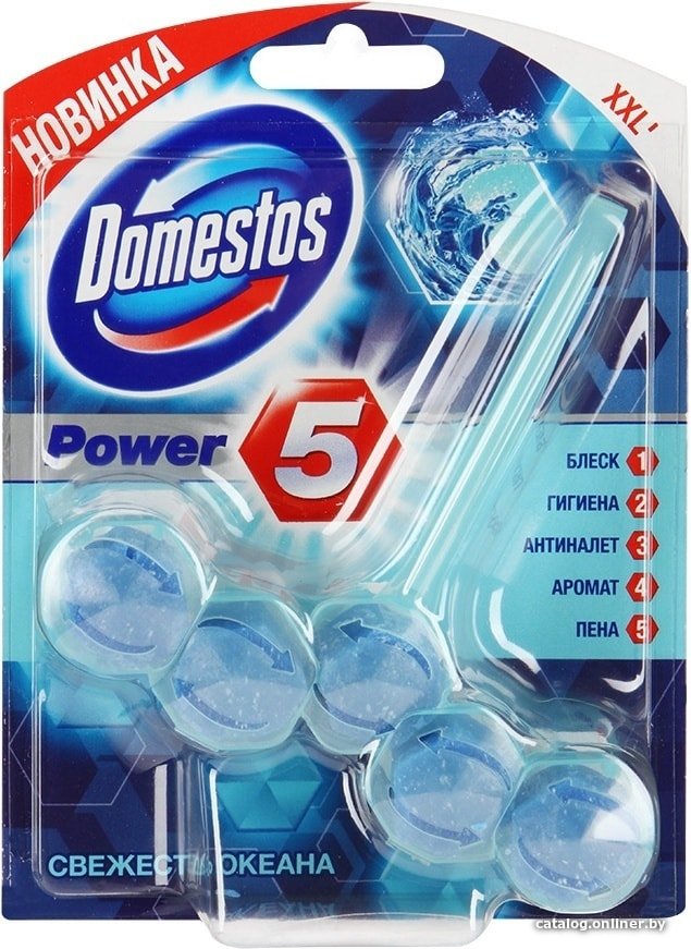 Средство для унитаза Domestos Power 5 Свежесть океана 0.055 кг