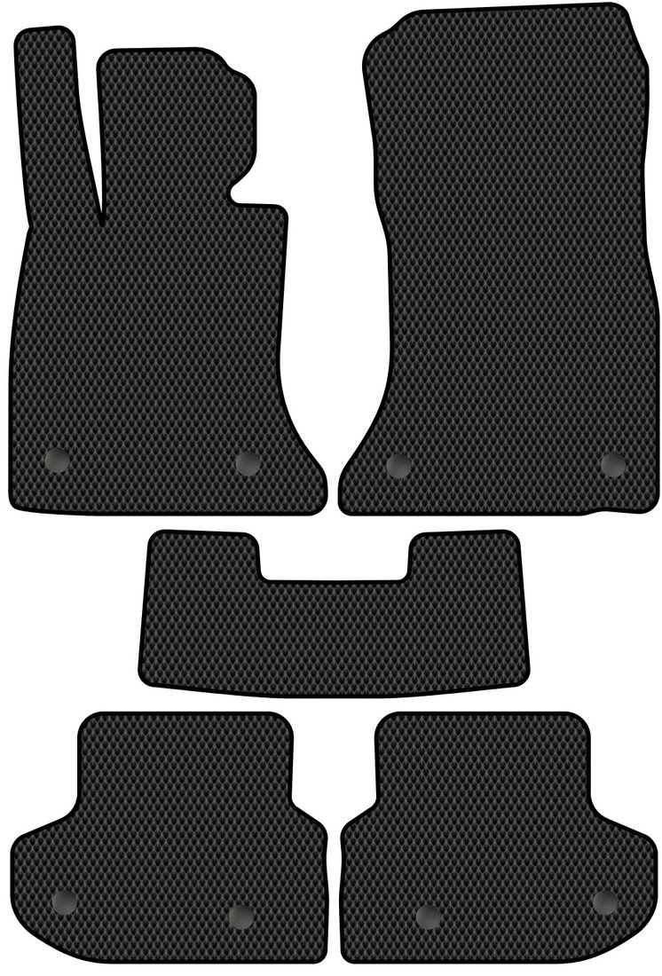 

Комплект ковриков для авто Alicosta BMW 5-Series V, VI (универсал, седан / F11, F10) 2013 - 2017 (черный, ромб)