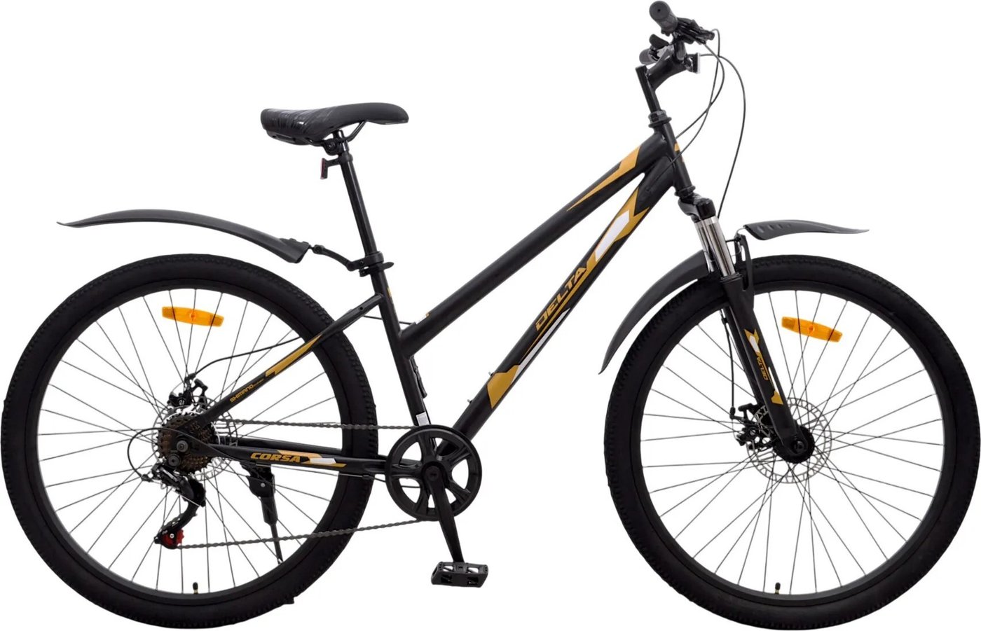 

Велосипед Delta Corsa 27.5 р.15 CORSA27.15.BK-GD (черный/золотистый, разобранный)
