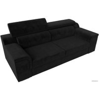 Диван Лига диванов Лига-003 117110 (велюр черный)