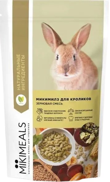 

Корм для грызунов Mikimeals для кроликов 800 г