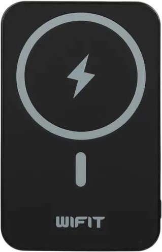 

Внешний аккумулятор Wifit Wimag Magnetic Wireless Powerbank 5000mAh (черный)