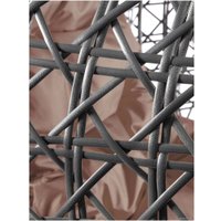 Подвесное кресло M-Group Для двоих Люкс 11510305 (серый ротанг/коричневая подушка)