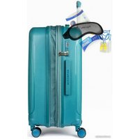 Чемодан-спиннер Mironpan 11197-2 75 см (бирюзовый)