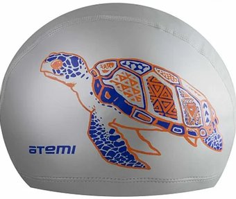 Шапочка для плавания Atemi PU 305 (серебристый)