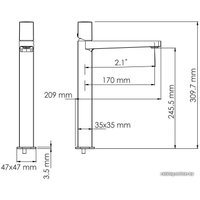Смеситель Wasserkraft Nuthe 9103H
