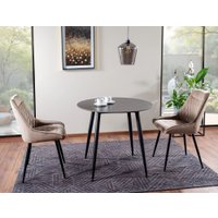 Кухонный стол Signal Rion 90 (черный/черный)