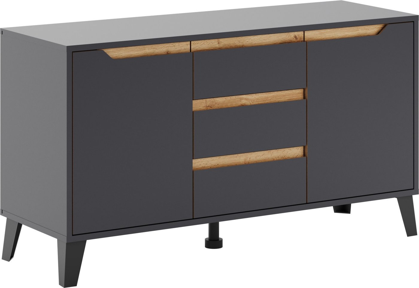 

Тумба ЭлиГард Eyva RTV 2D3S (графит)