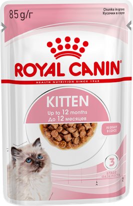 

Пресервы Royal Canin Kitten (для котят) в соусе 85 г
